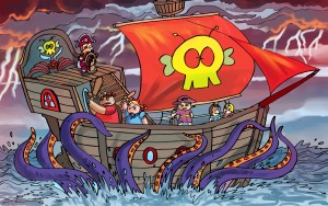 Sea Monster and the Pirate Ship - Bugville Critters